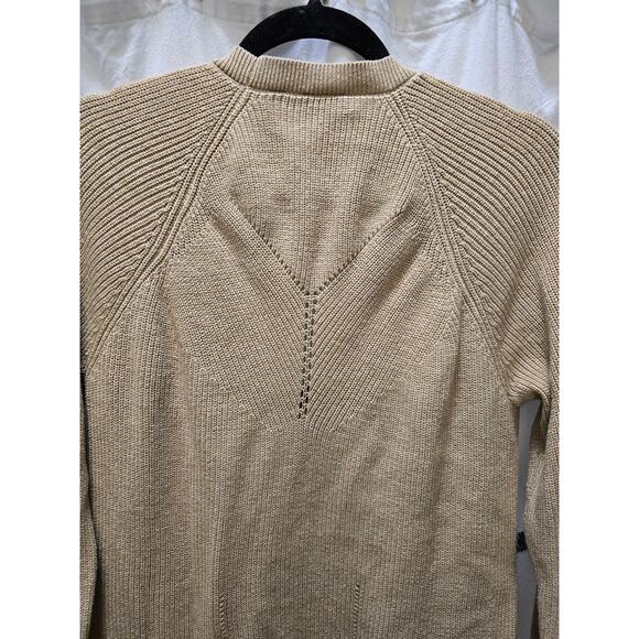Cabi tan knit long sleeve duster cardigan hook and eye size medium - Picture 10 of 12